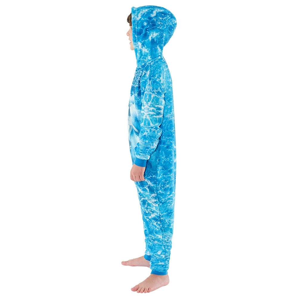 Boys Digital Print Shark Onesie | Shark Print Onesie (5784911970465)