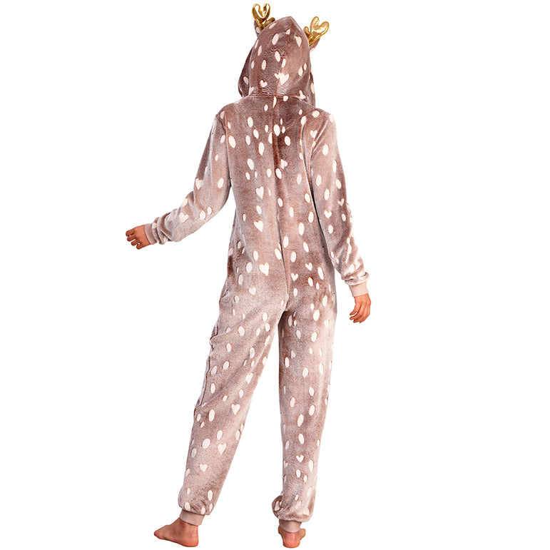 Women's Reindeer Onesie (5767364804769)