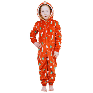 Childs Christmas Print Onesie (7004537815201)