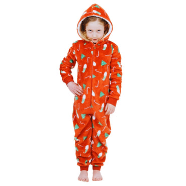 Childs Christmas Print Onesie (7004537815201)