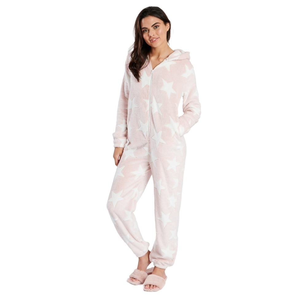 Womens Star Embossed Print Onesie (7004622061729)