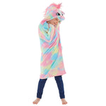 Rainbow Unicorn Hooded Cuddle Blanket (7006767874209)