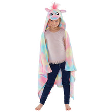 Rainbow Unicorn Hooded Cuddle Blanket (7006767874209)