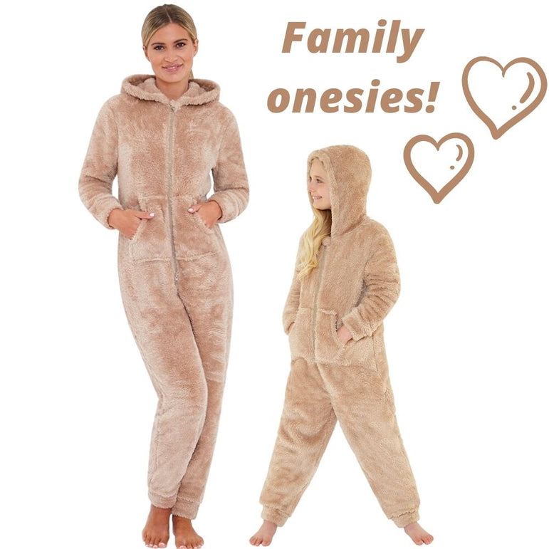 Women's Fluffy Fleece Onesie (7119990915233)