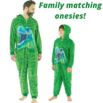 Boys Dinosaur Print Onesie | Green Onesie (5784912134305)