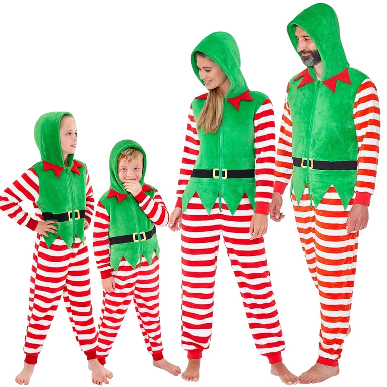 Family Christmas Elf Onesie (7076053680289)