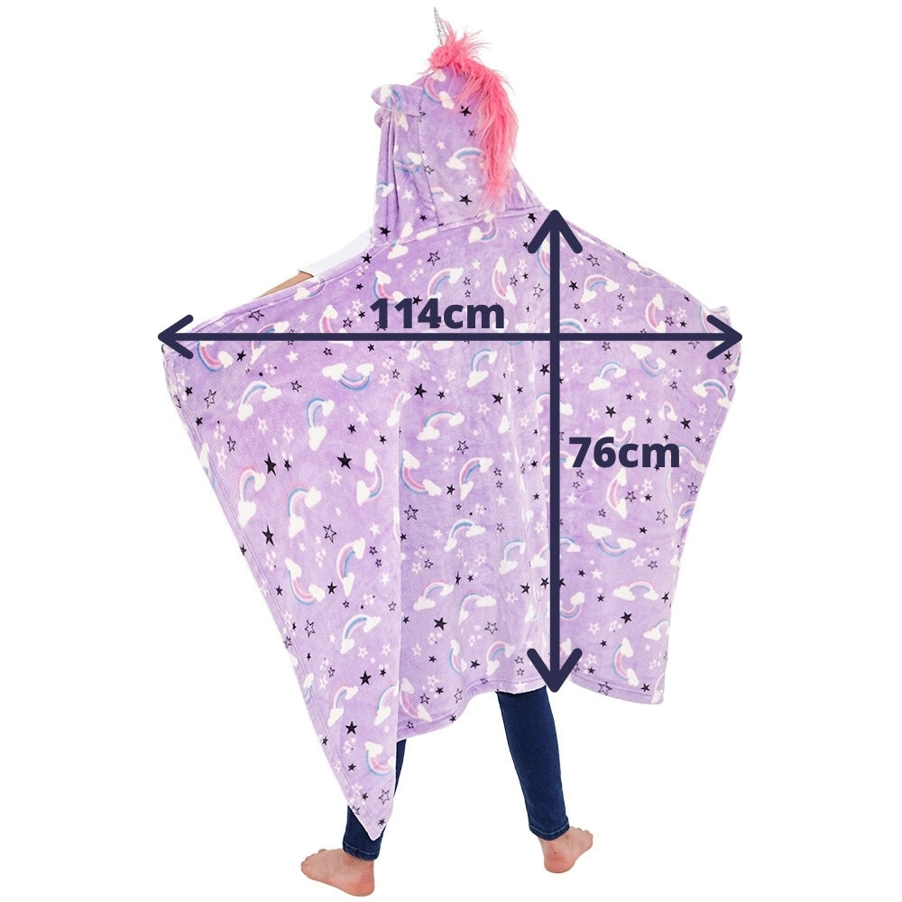 Unicorn Hooded Cuddle Blanket (7006767972513)