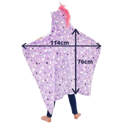 Unicorn Hooded Cuddle Blanket (7006767972513)