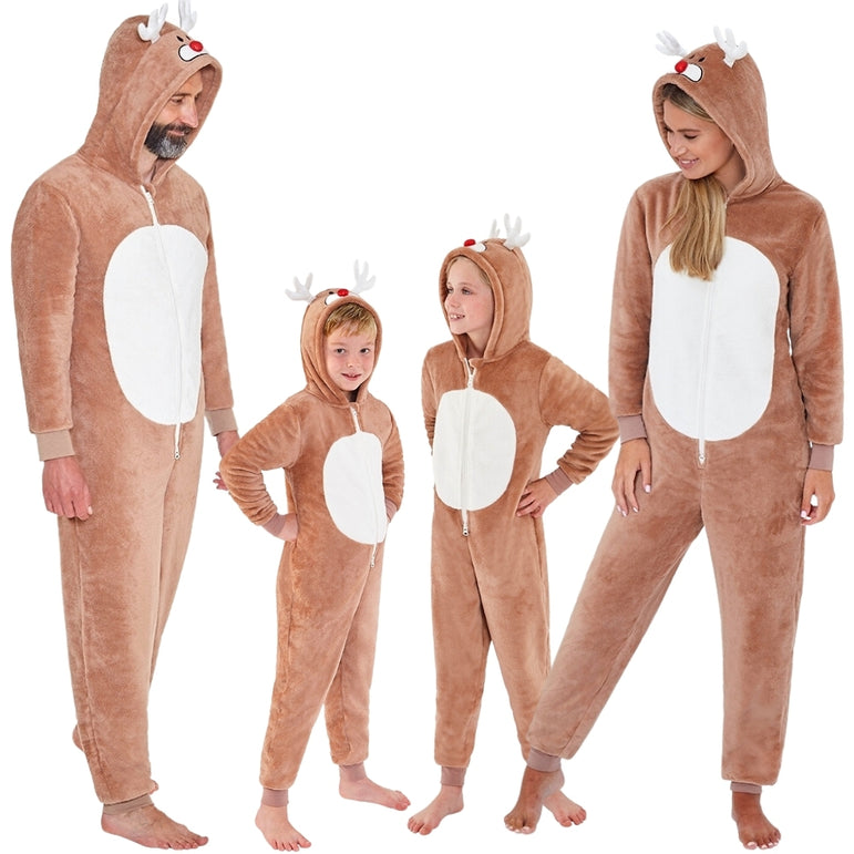 Kids & Adult Reindeer Onesie (7076052861089)