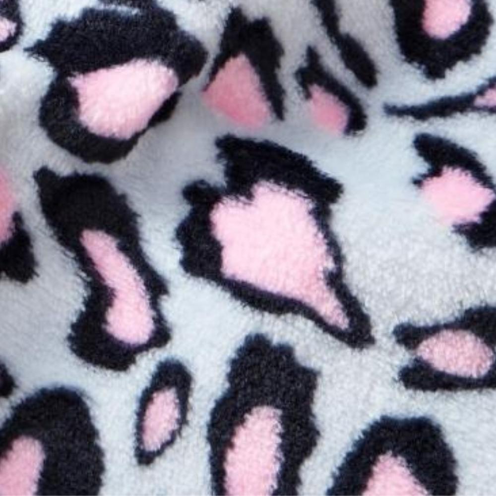 Girls Leopard Fleece Wearable Hoodie Blanket (7871265997026)