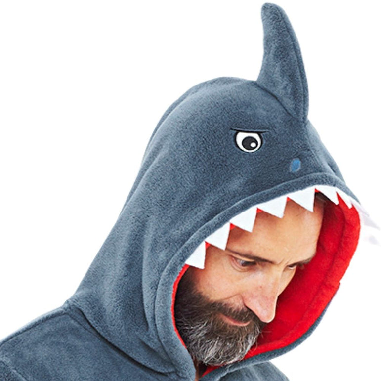 Men's Shark Fleece Onesie | Adult Shark Onesie (5553885872289)