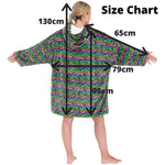 Womens Fluffy Fleece Oodie Wearable Blanket (7884951486690)